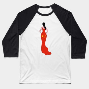 China Woman Baseball T-Shirt